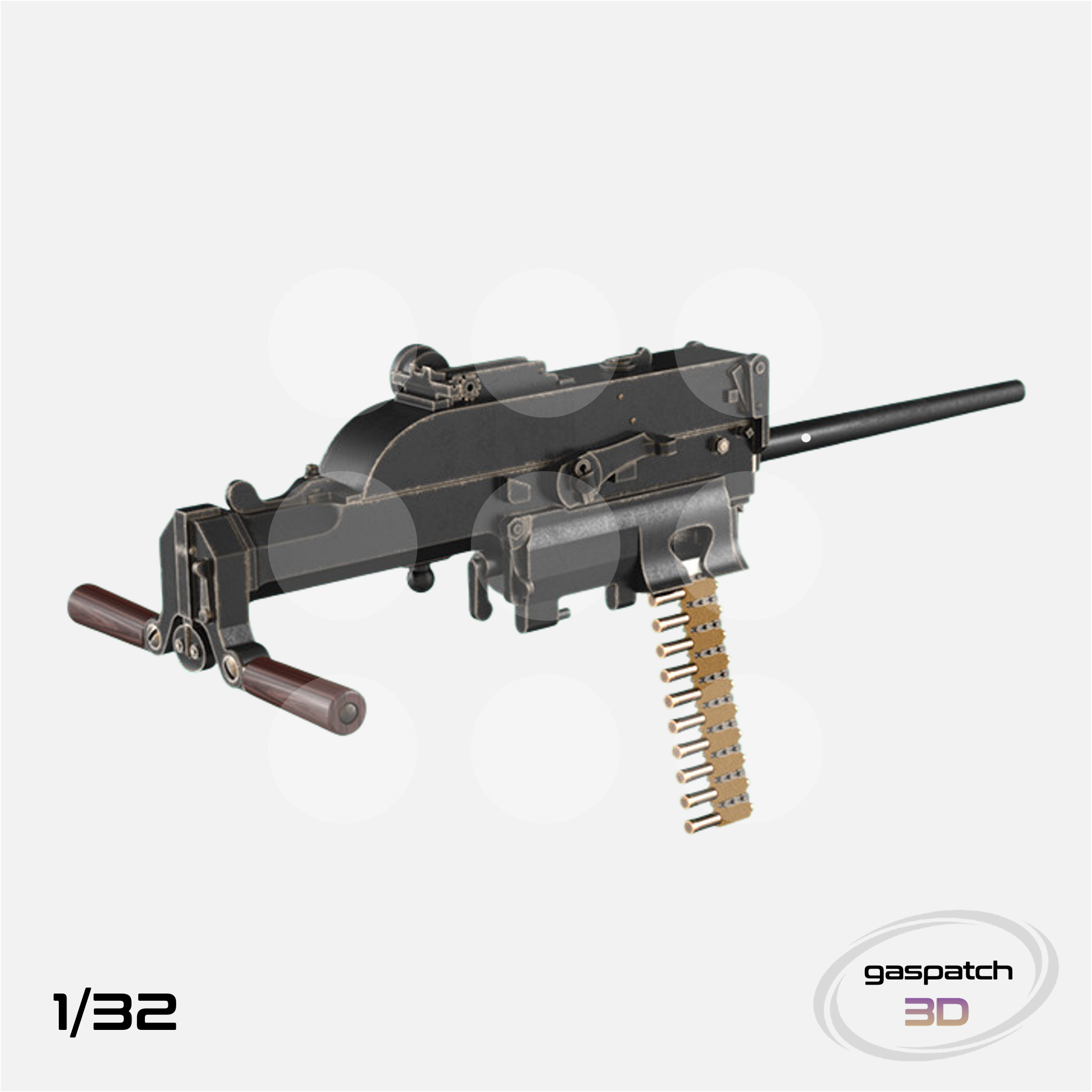 Gaspatch Models - Schwarzlose 07-12 Unjacked Machine Gun - 1/32 scale - 17-32112 - Gothaforce