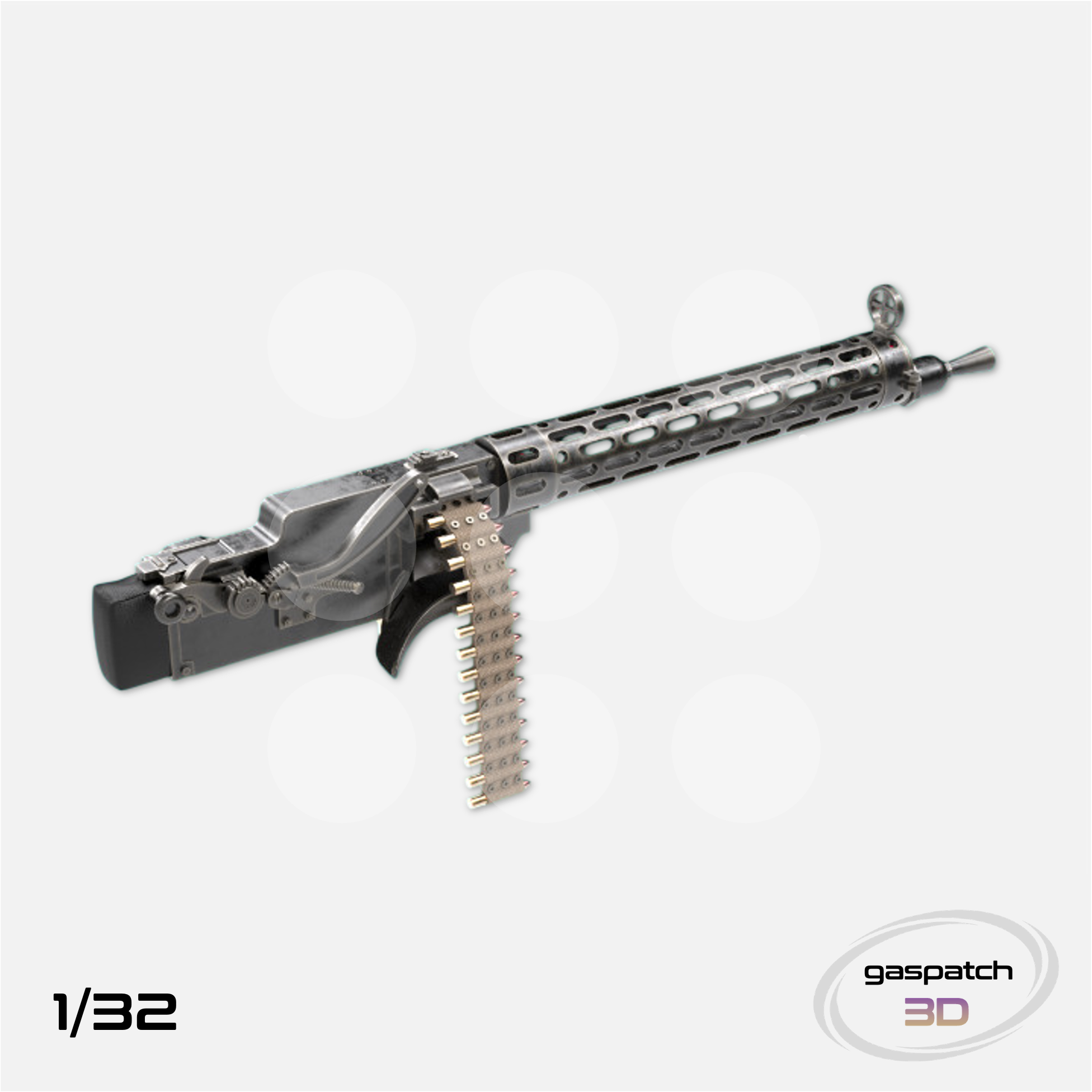 Gaspatch Models - Spandau LMG 08/15 Extended Loading Handle Fokker version Machine Gun - 1/32 scale - 18-32128 - Gothaforce