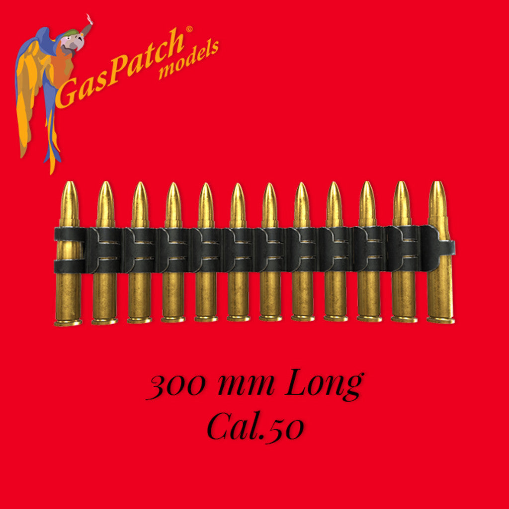 Gaspatch Models - Flexible Ammo Belt Cal 50 300mm long - 1/32 scale - 18-32147