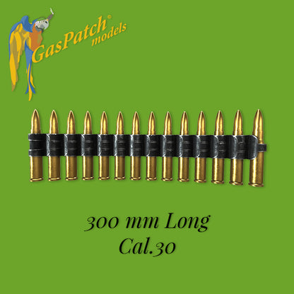 Gaspatch Models - Flexible Ammo Belt Cal 30 300mm long - 1/35 scale - 18-32149