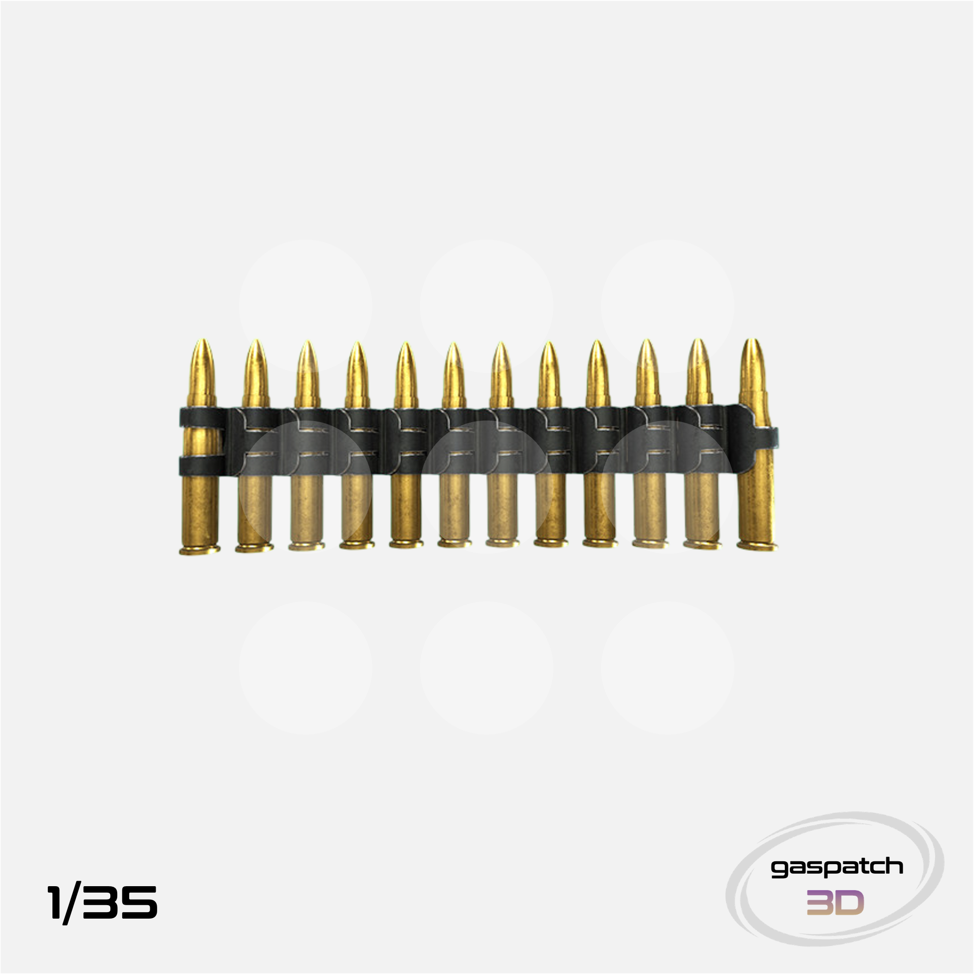 Gaspatch Models - Flexible Ammo Belt Cal .50 300mm long - 1/35 scale - 18-35150 - Gothaforce