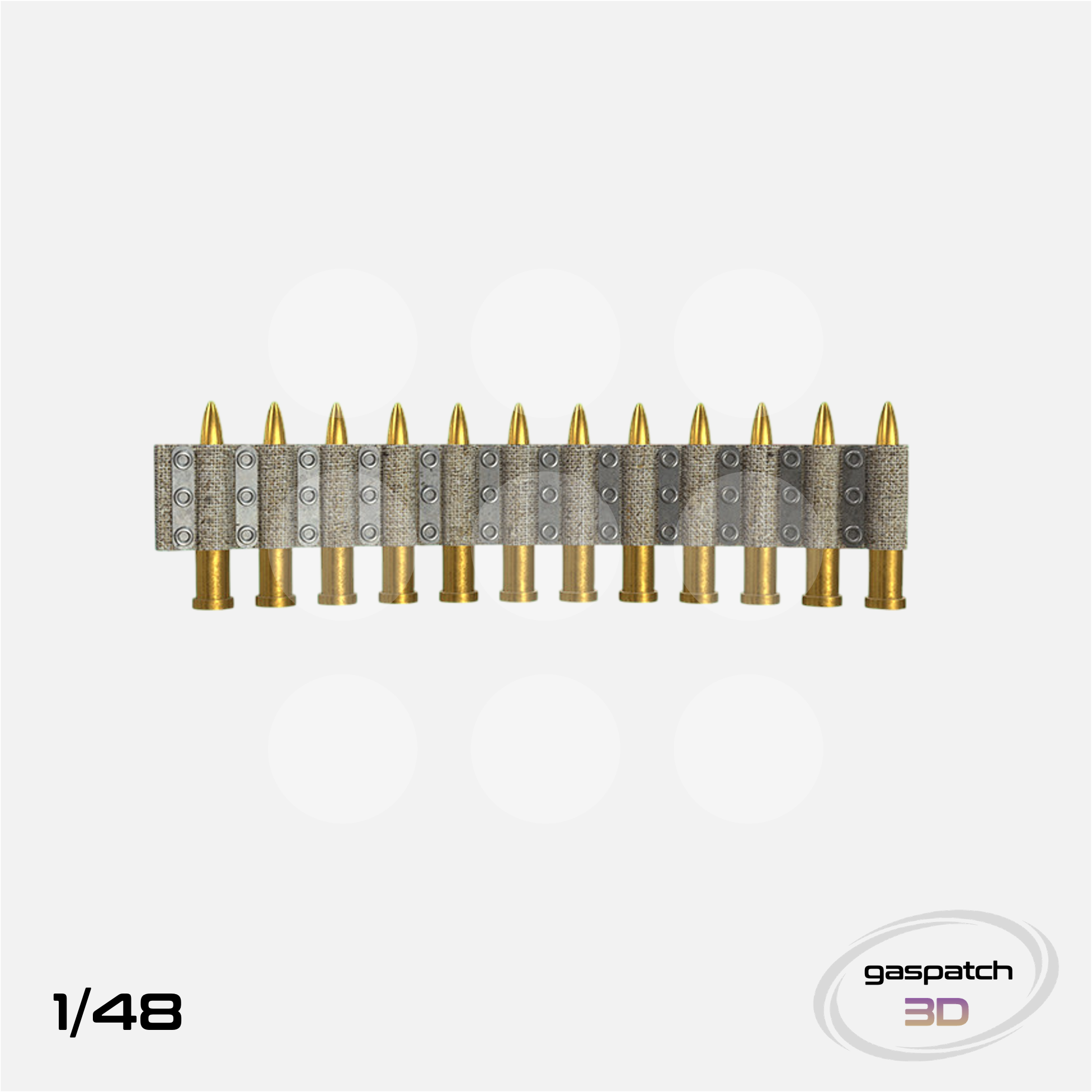 Gaspatch Models - Flexible Ammo Belt Cal WWI 300mm long - 1/48 scale - 18-48145 - Gothaforce