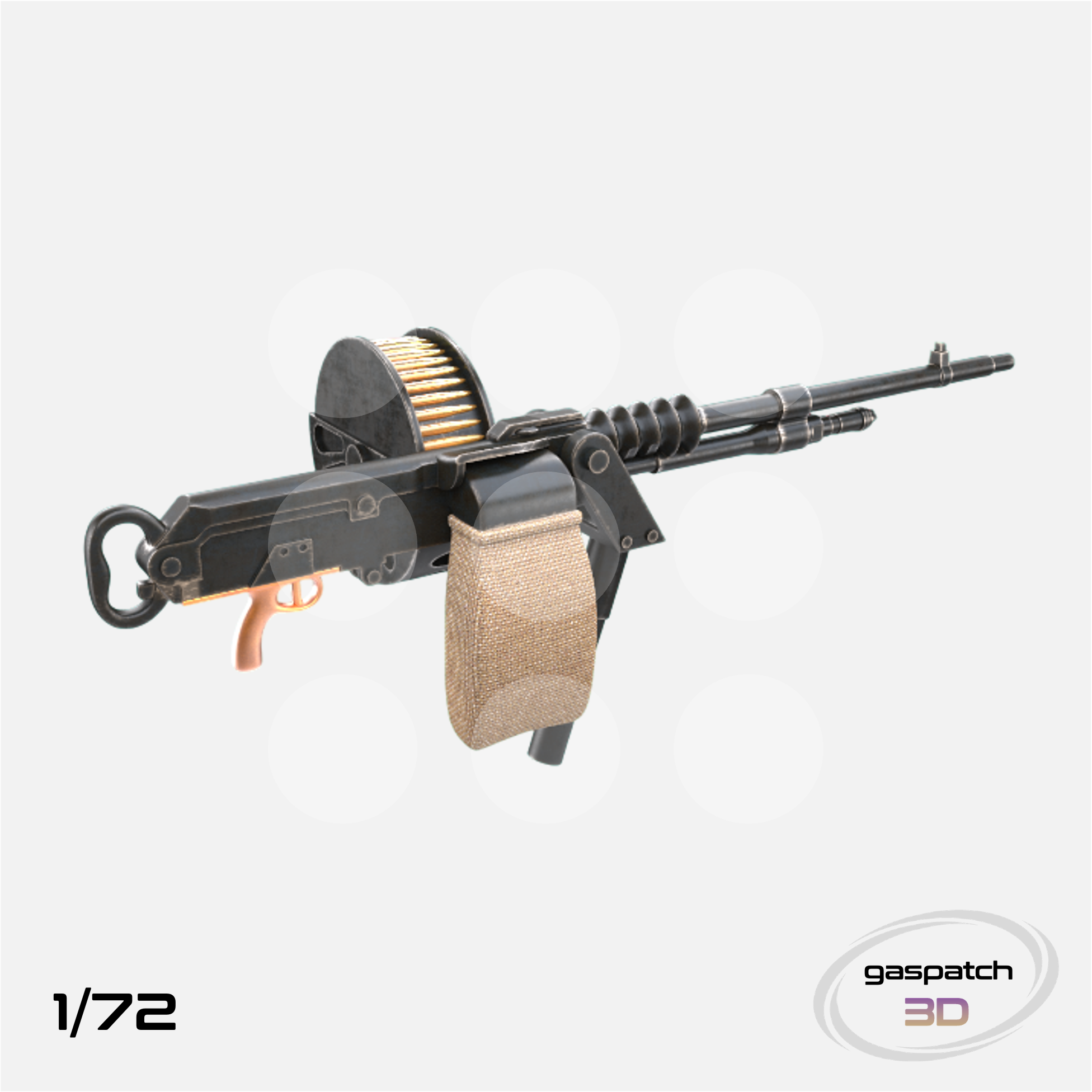Gaspatch Models - Hotchiss M1914 Machine Gun - 1/72 scale - 19-72186 - Gothaforce