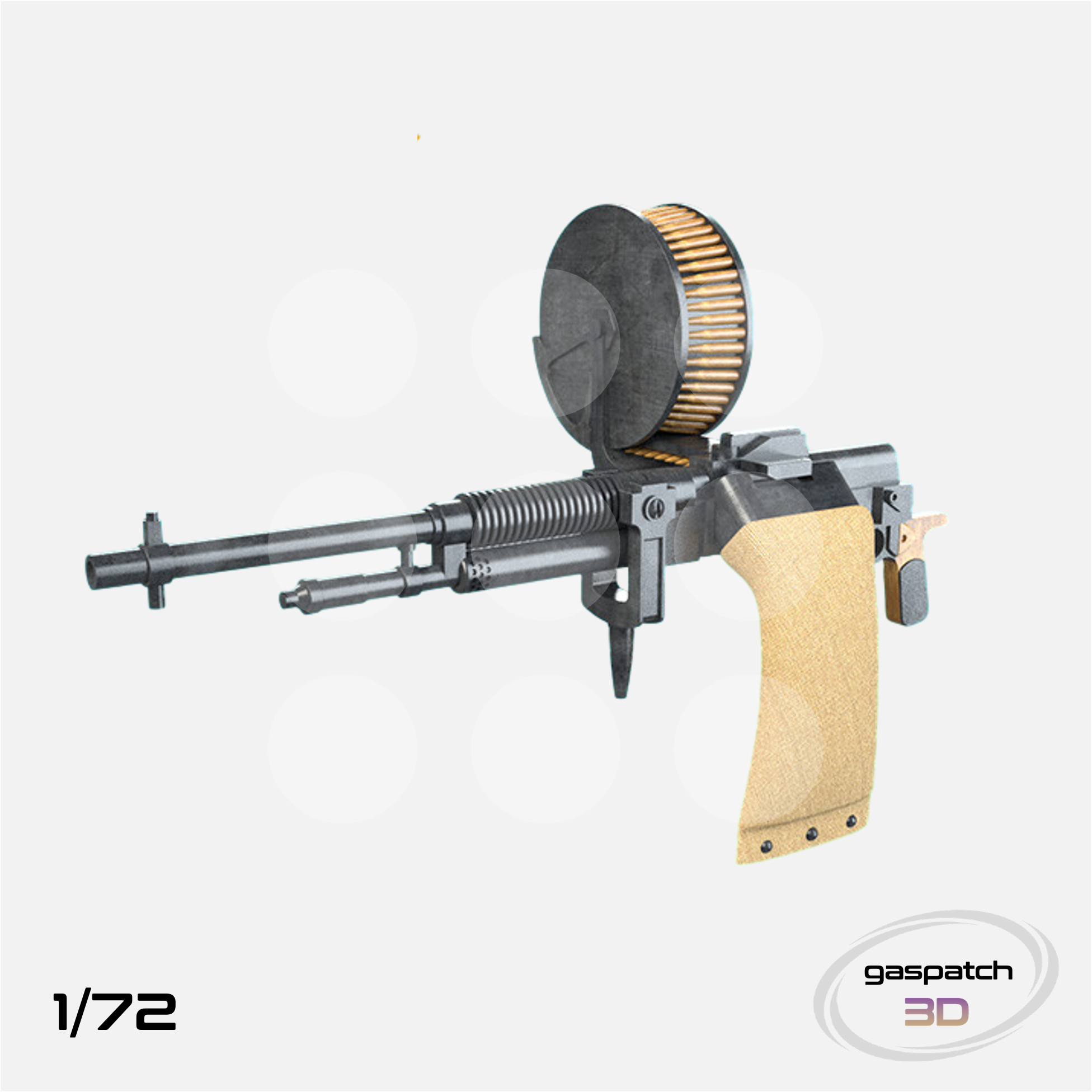 Gaspatch Models - Hotchiss M1909 Machine Gun - 1/72 scale - 19-72187 - Gothaforce