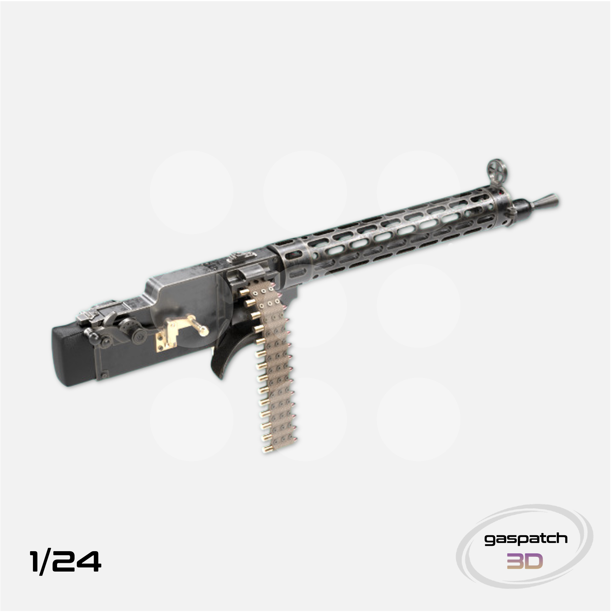 Gaspatch Models - Spandau LMG 08/15 Fokker version Machine Gun - 1/24 scale - 20-24225 - Gothaforce