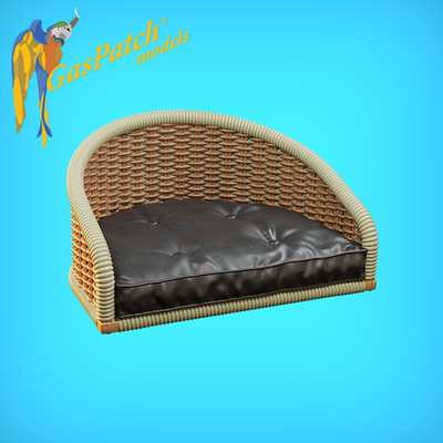 1/48 British Wicker Seats Full Back Short & Tall No Leather Pad