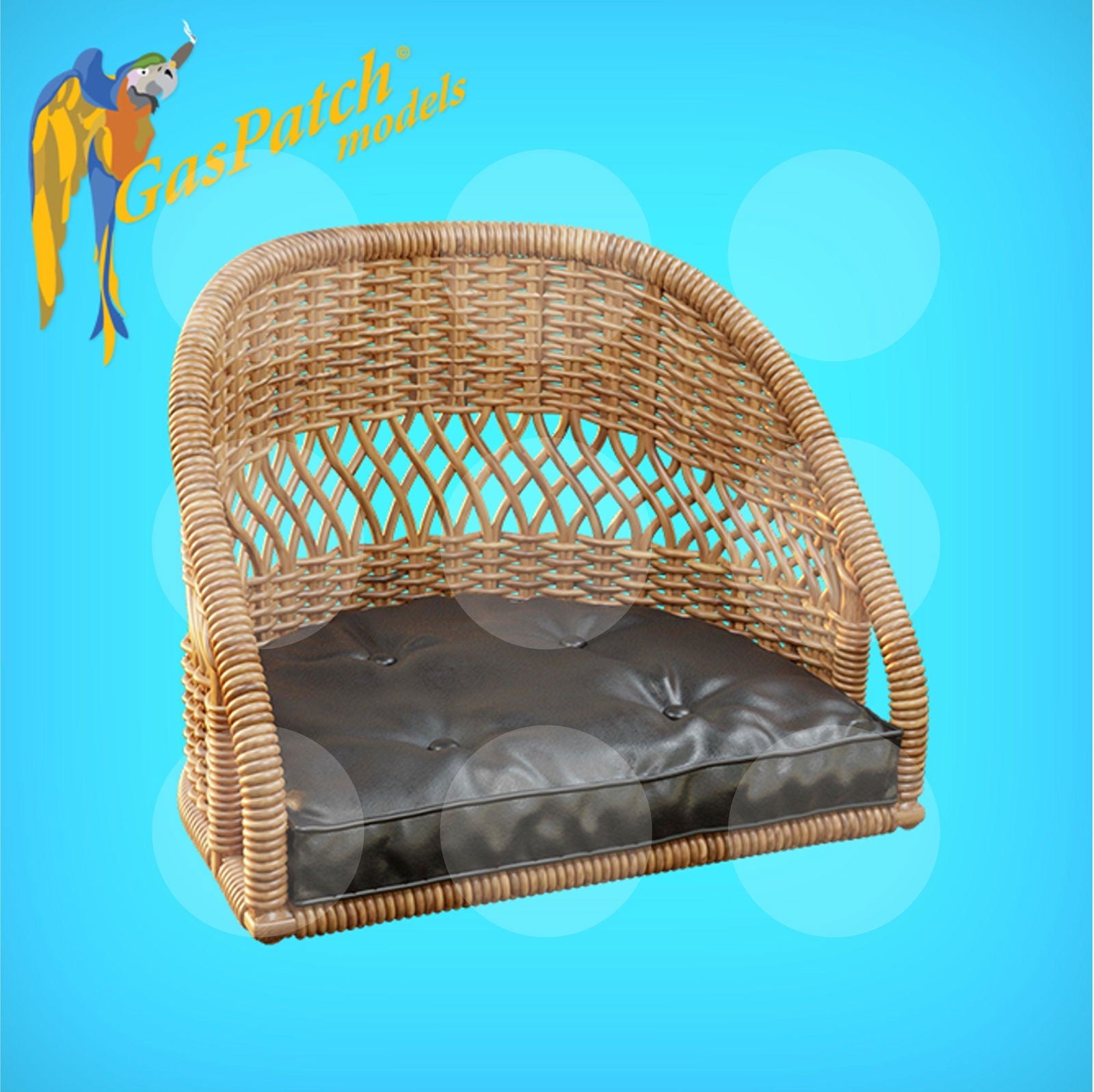 1/32 British Wicker Seats Perforated Back Short & Tall No Leather Pad - Gothaforce