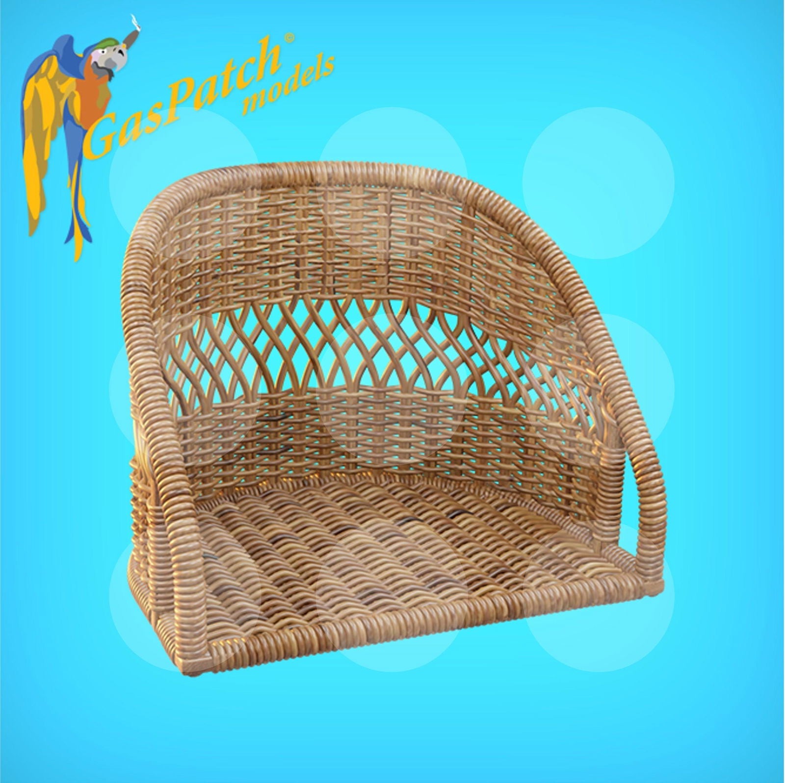 1/32 British Wicker Seats Perforated Back Short & Tall No Leather Pad - Gothaforce