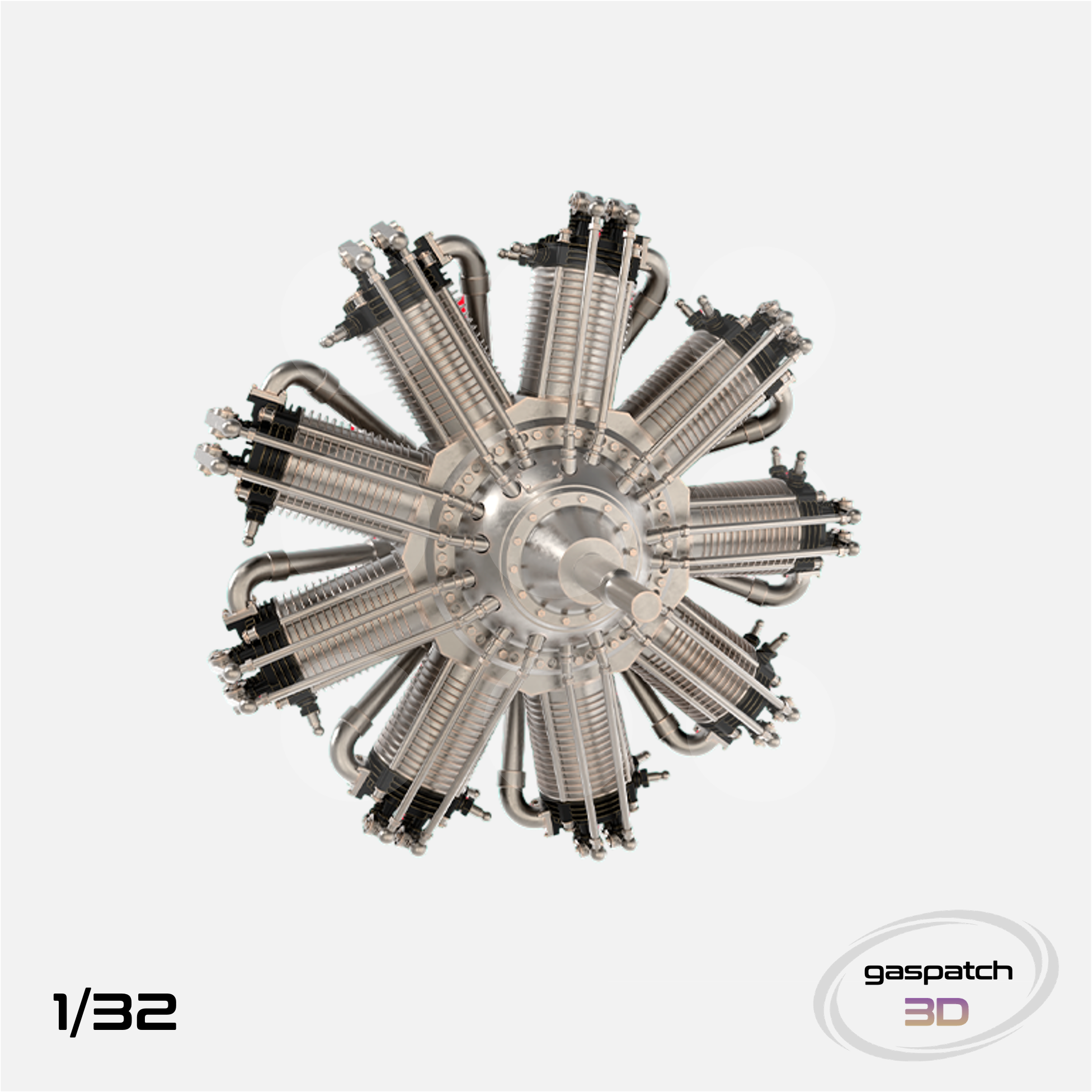 Gaspatch Models - Bentley Br.2 Engine - 1/32 scale - 23-32325 - Gothaforce