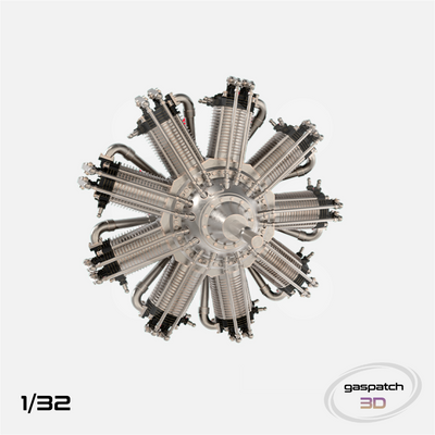 Gaspatch Models - Bentley Br.2 Engine - 1/32 scale - 23-32325 - Gothaforce
