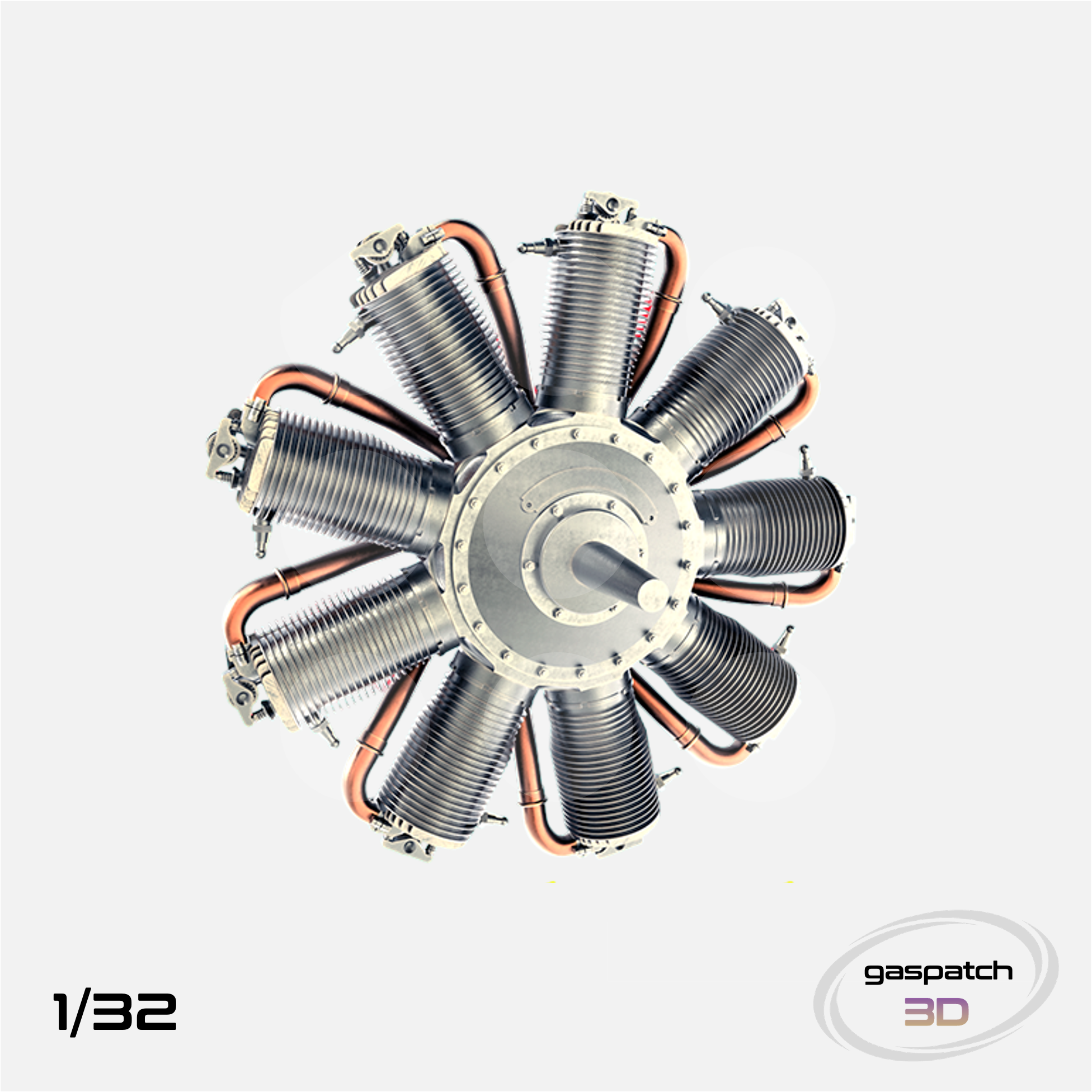 Gaspatch Models - Oberursel U.II Engine - 1/32 scale - 23-32326 - Gothaforce