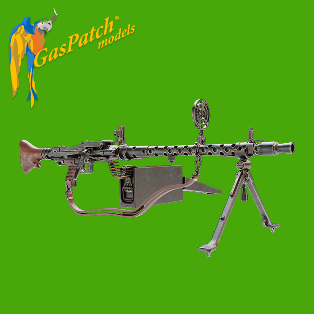 Gaspatch Models - MG 34S Long with Ammo Belt - 1/35 scale - 23-35273