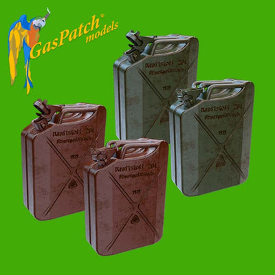 Gaspatch Models - German Fuel Jerry Cans ABP & Schwelm 1939 - 1/35 scale - 23-35286