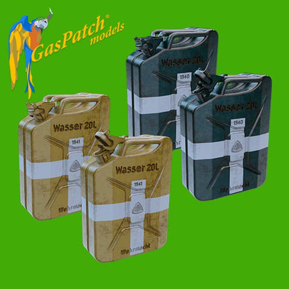 Gaspatch Models - German Water Jerry Cans 1940-41 ABP - 1/35 scale - 23-35292