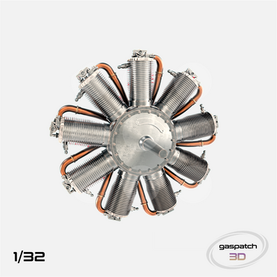 Gaspatch Models - Le Rhone 9J Engine - 1/32 scale - 24-32330 - Gothaforce