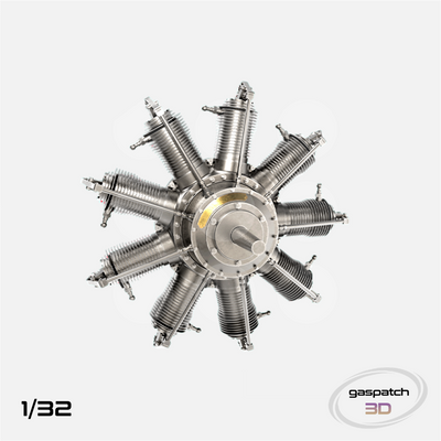Gaspatch Models - Gnome Monosoupape 9B2 Engine - 1/32 scale - 24-32331 - Gothaforce