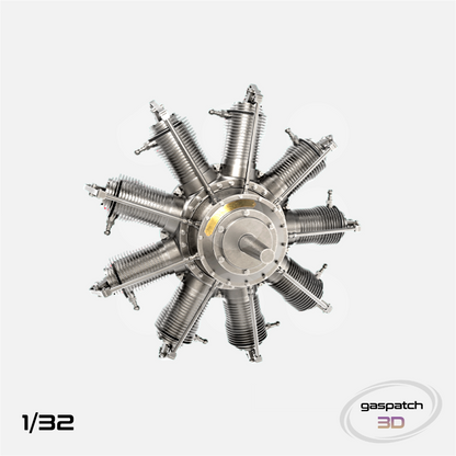 Gaspatch Models - Gnome Monosoupape 9B2 Engine - 1/32 scale - 24-32331 - Gothaforce