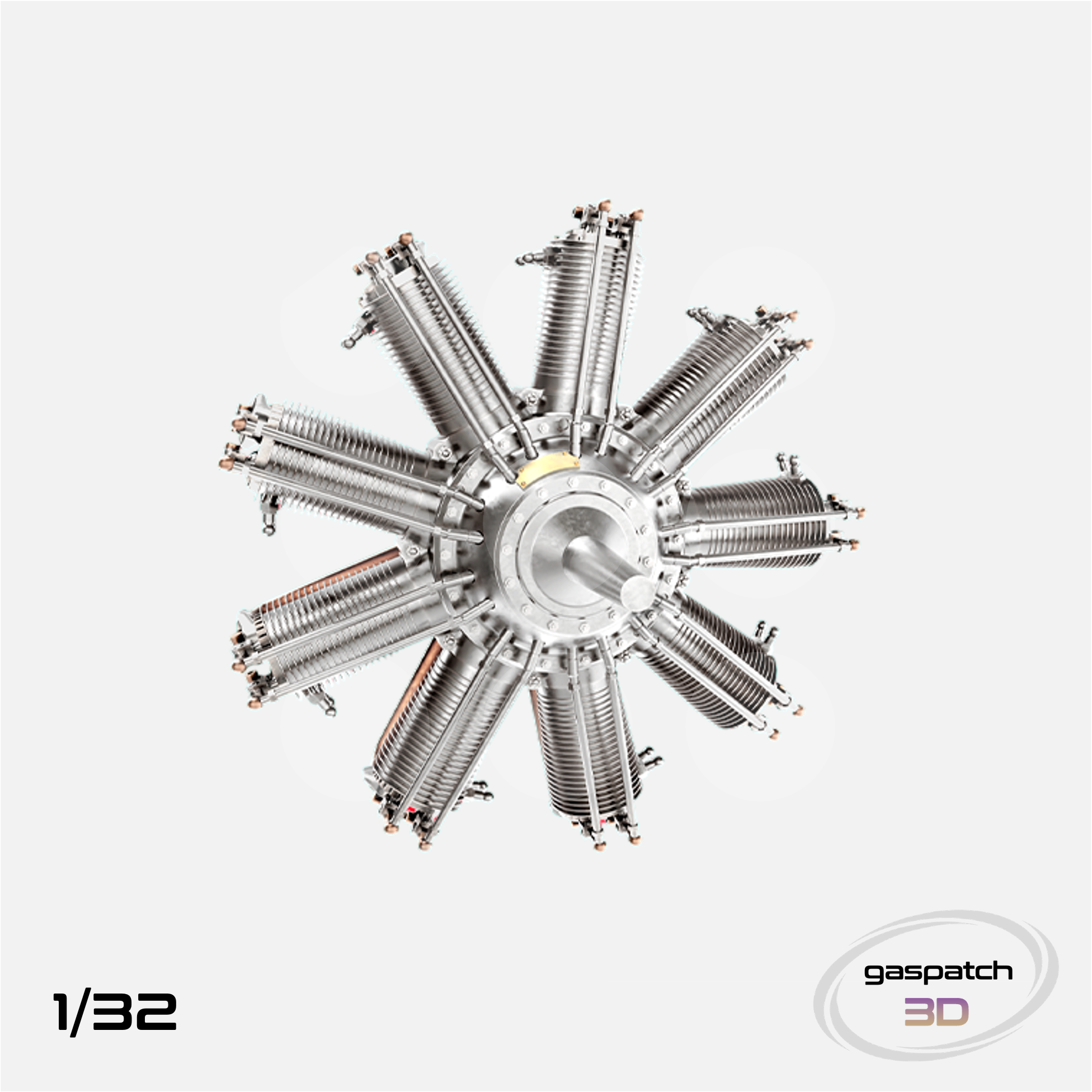 Gaspatch Models - Clerget 9BF Engine - 1/32 scale - 24-32334 - Gothaforce