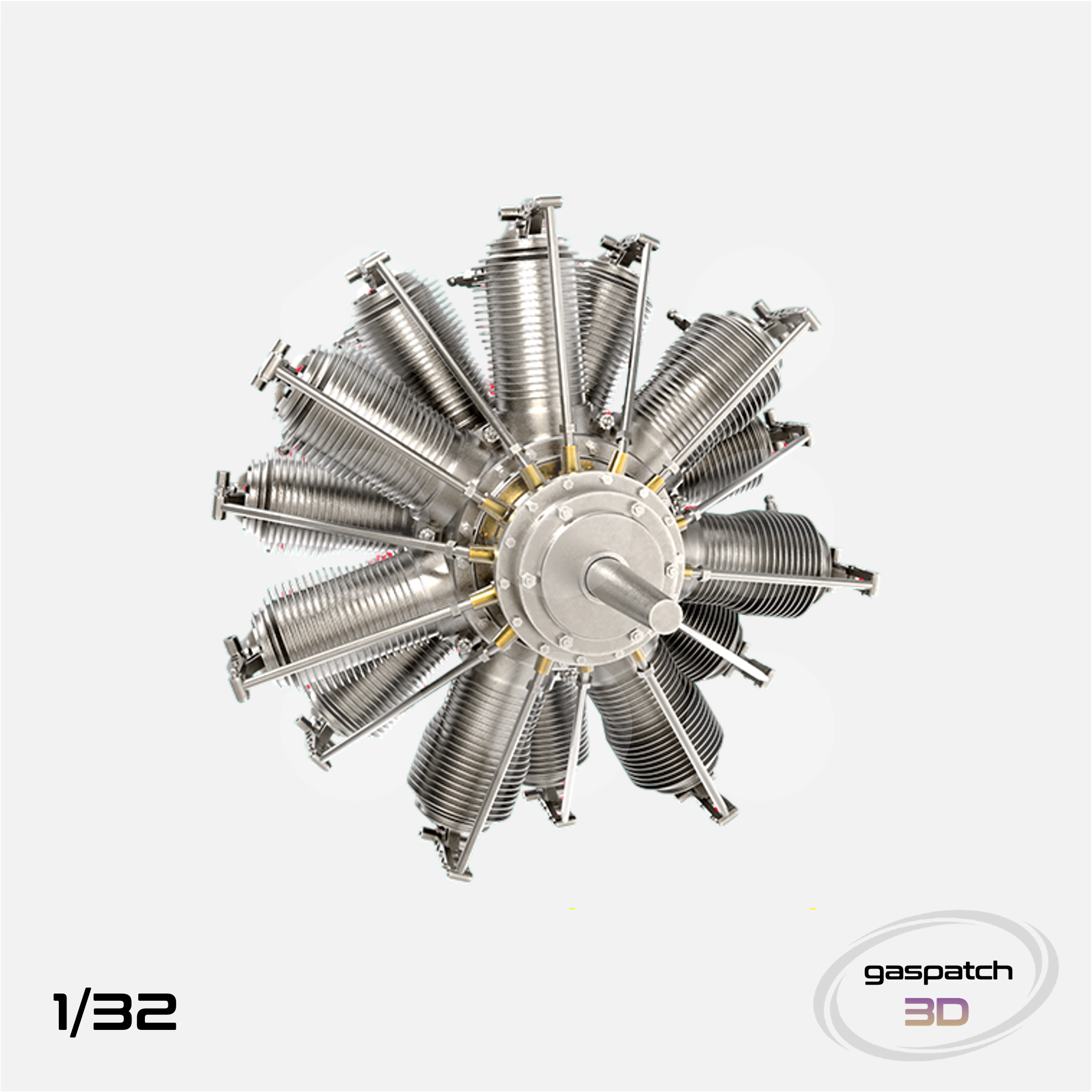 Gaspatch Models - Oberursel U.III Engine - 1/32 scale - 24-32335 - Gothaforce