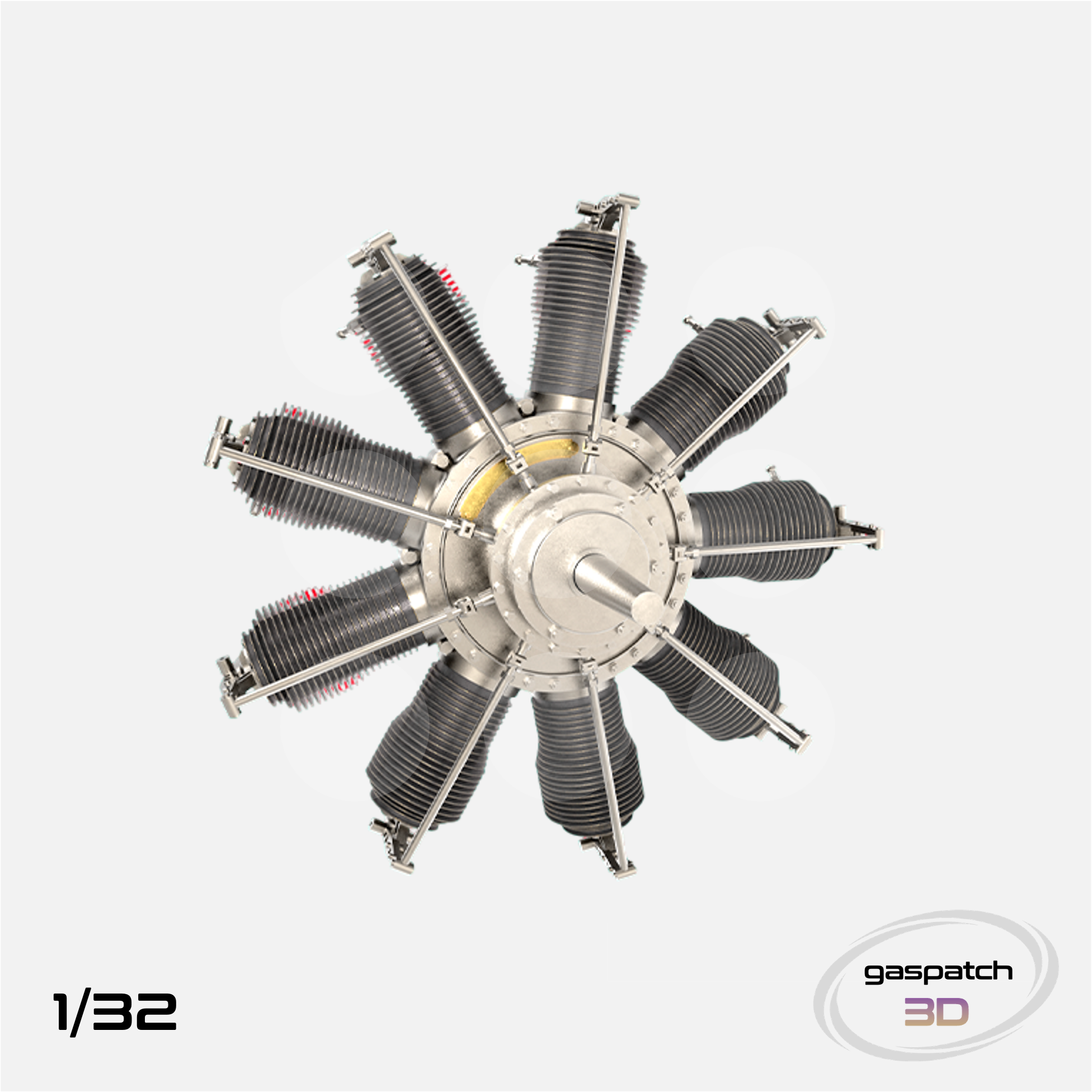 Gaspatch Models - Gnome 9 Delta Engine - 1/32 scale - 24-32336 - Gothaforce