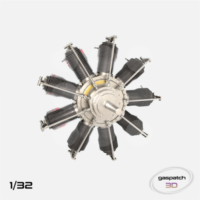 Gaspatch Models - Gnome 9 Delta Engine - 1/32 scale - 24-32336 - Gothaforce