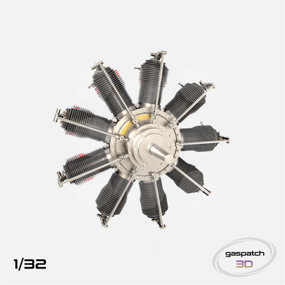 Gaspatch Models - Gnome 9 Delta Engine - 1/32 scale - 24-32336 - Gothaforce