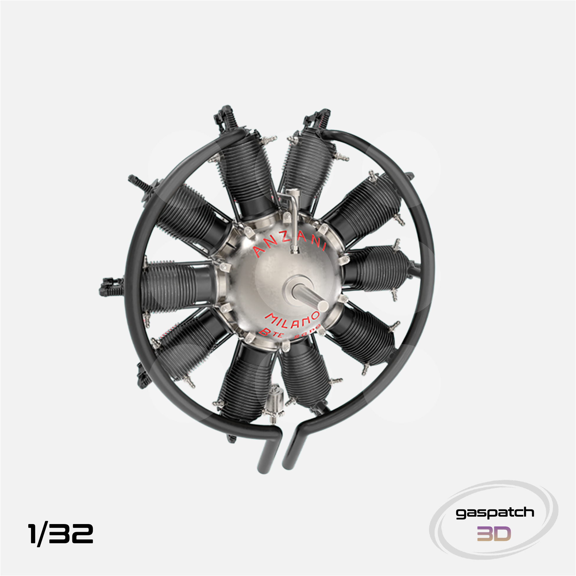 Gaspatch Models - Anzani 10 Engine - 1/32 scale - 24-32339 - Gothaforce