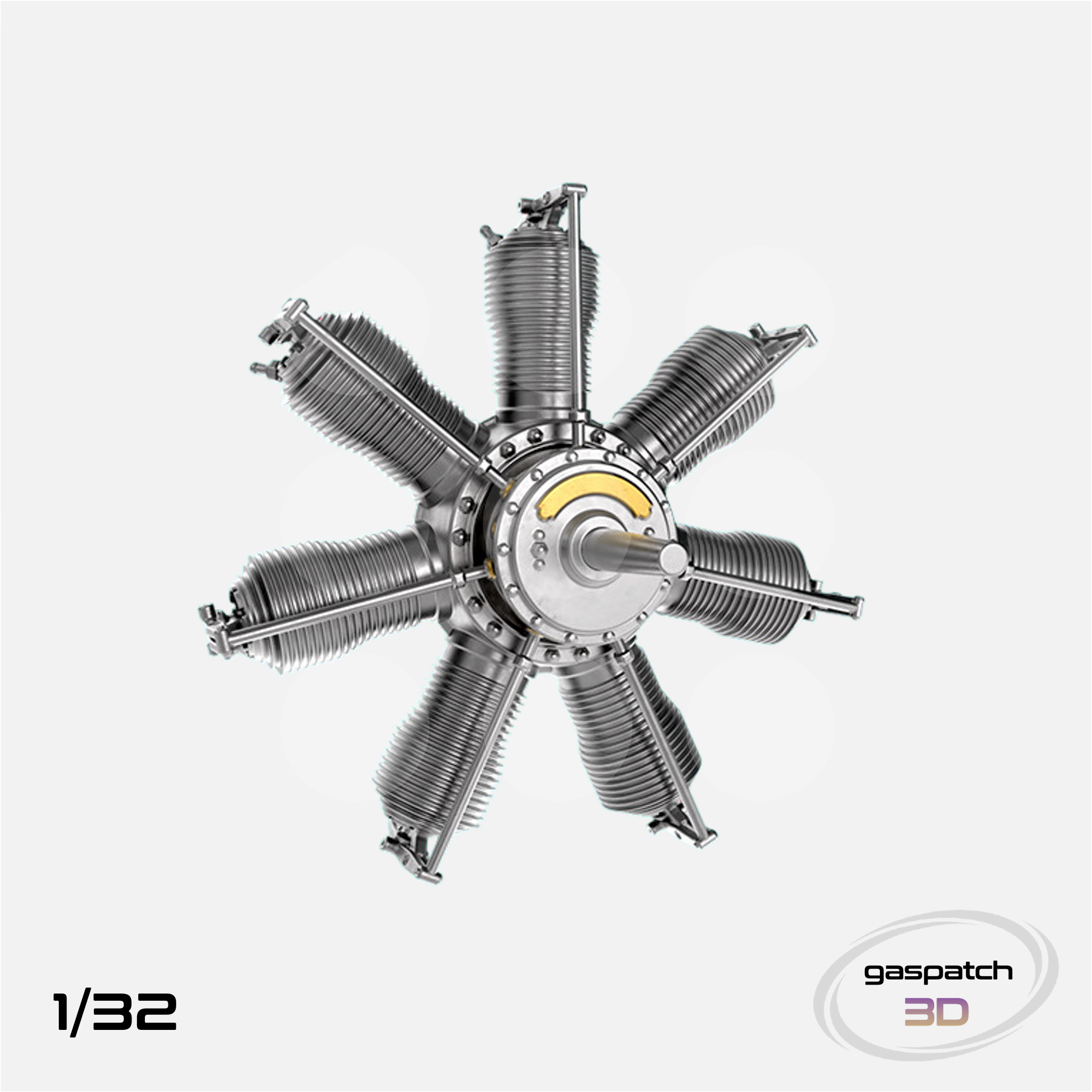 Gaspatch Models - Gnome 7 Omega Engine - 1/32 scale - 25-32340 - Gothaforce