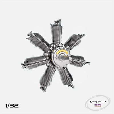 Gaspatch Models - Gnome 7 Omega Engine - 1/32 scale - 25-32340 - Gothaforce