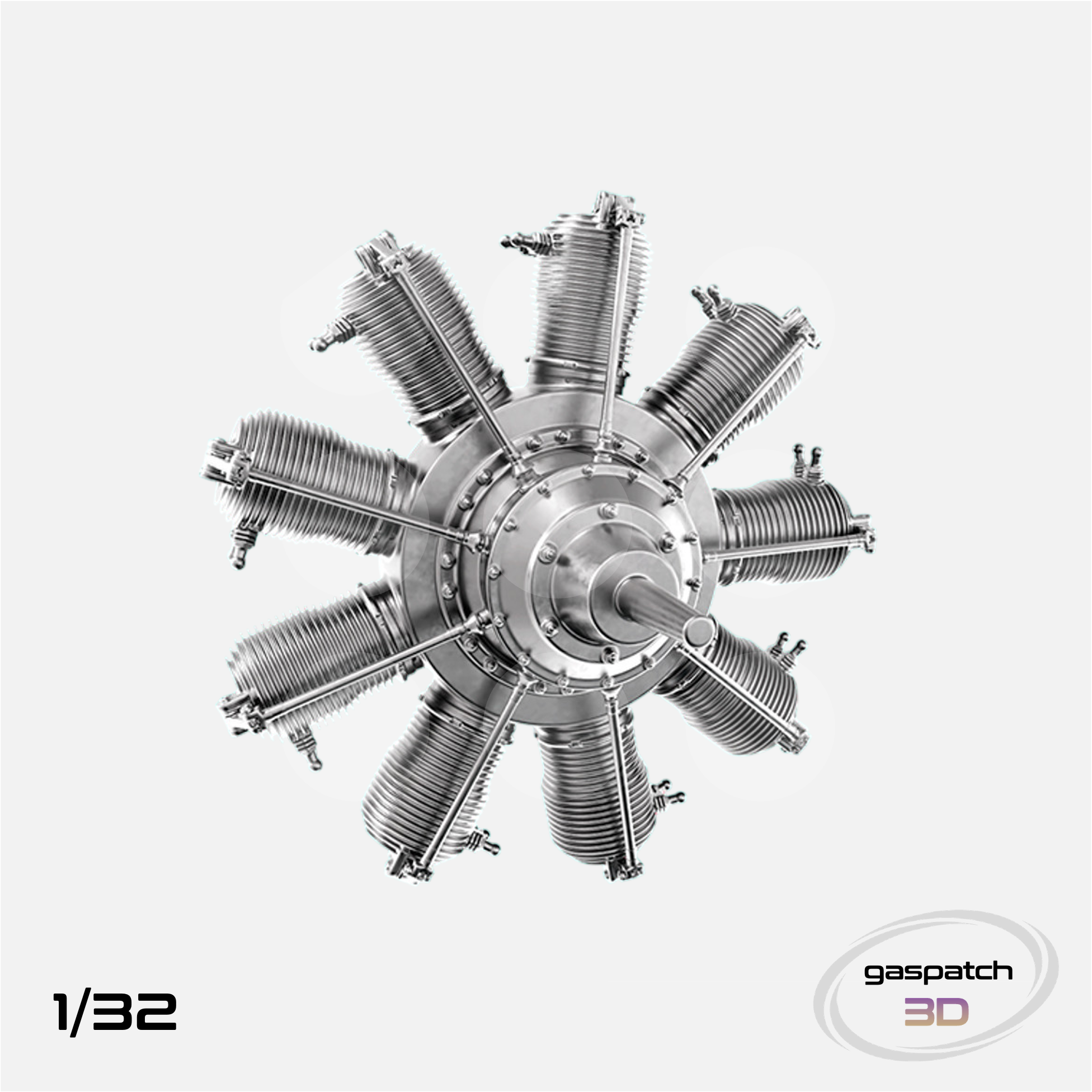 Gaspatch Models - Gnome Monosoupape 9N Engine - 1/32 scale - 25-32341 - Gothaforce