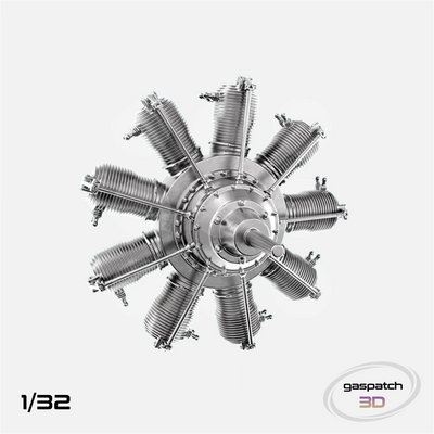 Gaspatch Models - Gnome Monosoupape 9N Engine - 1/32 scale - 25-32341 - Gothaforce