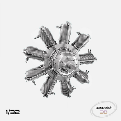 Gaspatch Models - Gnome Monosoupape 9N Engine - 1/32 scale - 25-32341 - Gothaforce