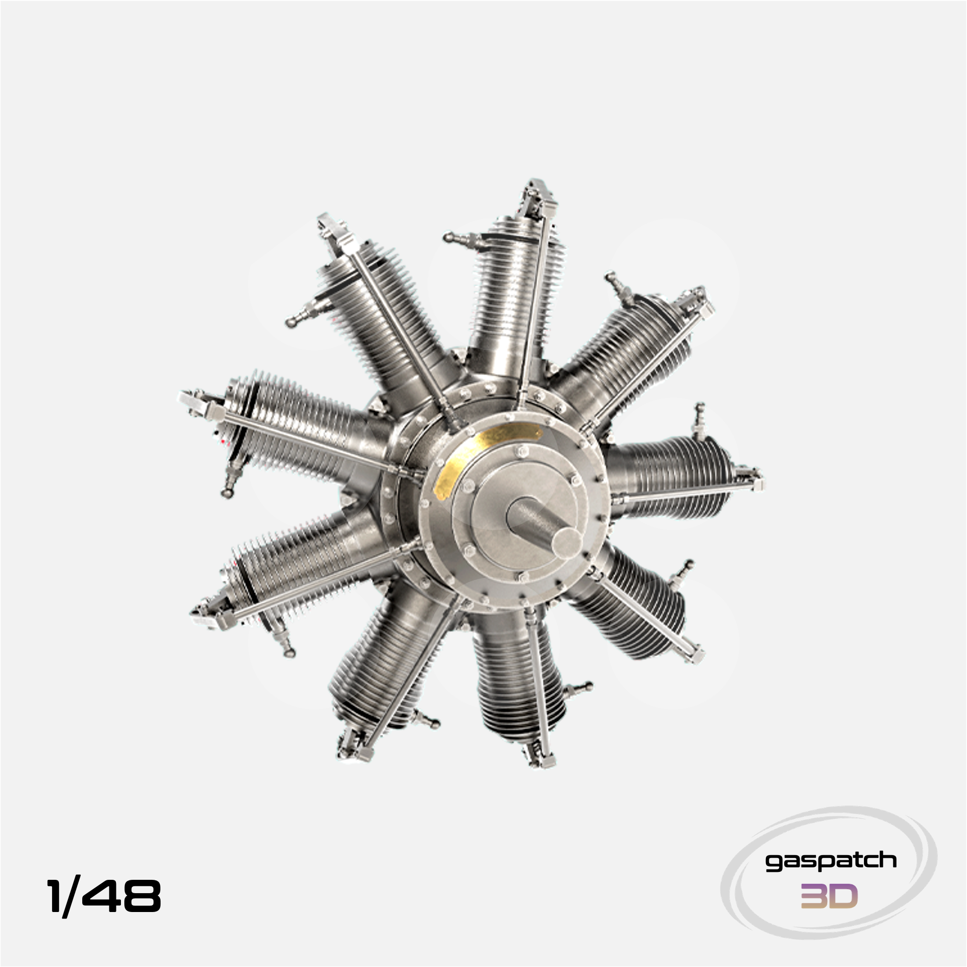 Gaspatch Models - Gnome Monosoupape 9B2 Engine - 1/48 scale - 25-48349 - Gothaforce