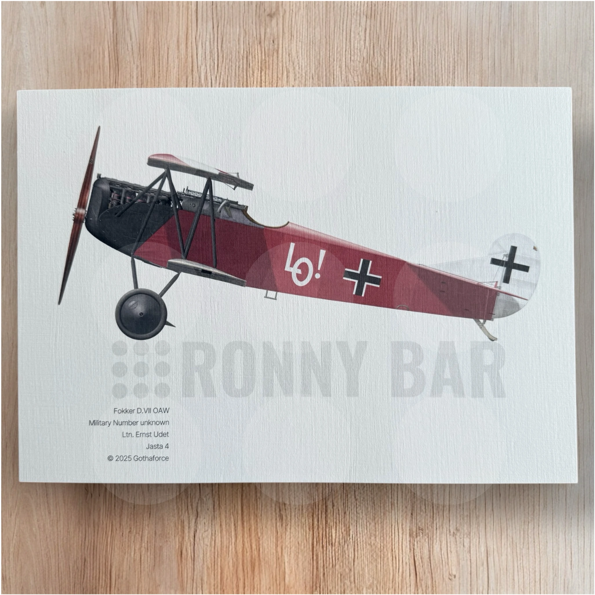 Gothaforce - A4 Print Fokker D.VII OAW Ernst Udet - GFAPA4P00102