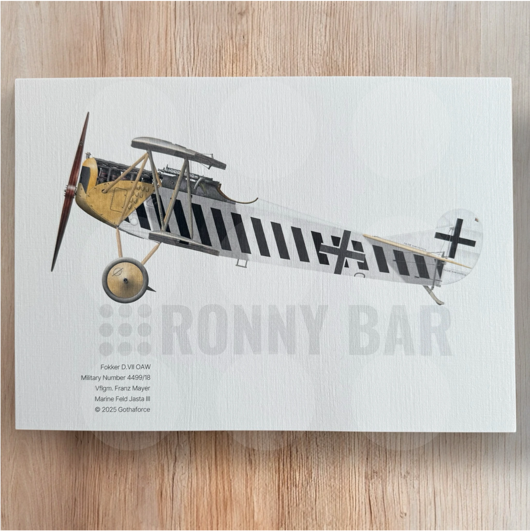Gothaforce - A4 Print Fokker D.VII OAW Franz Mayer - GFAPA4P00107