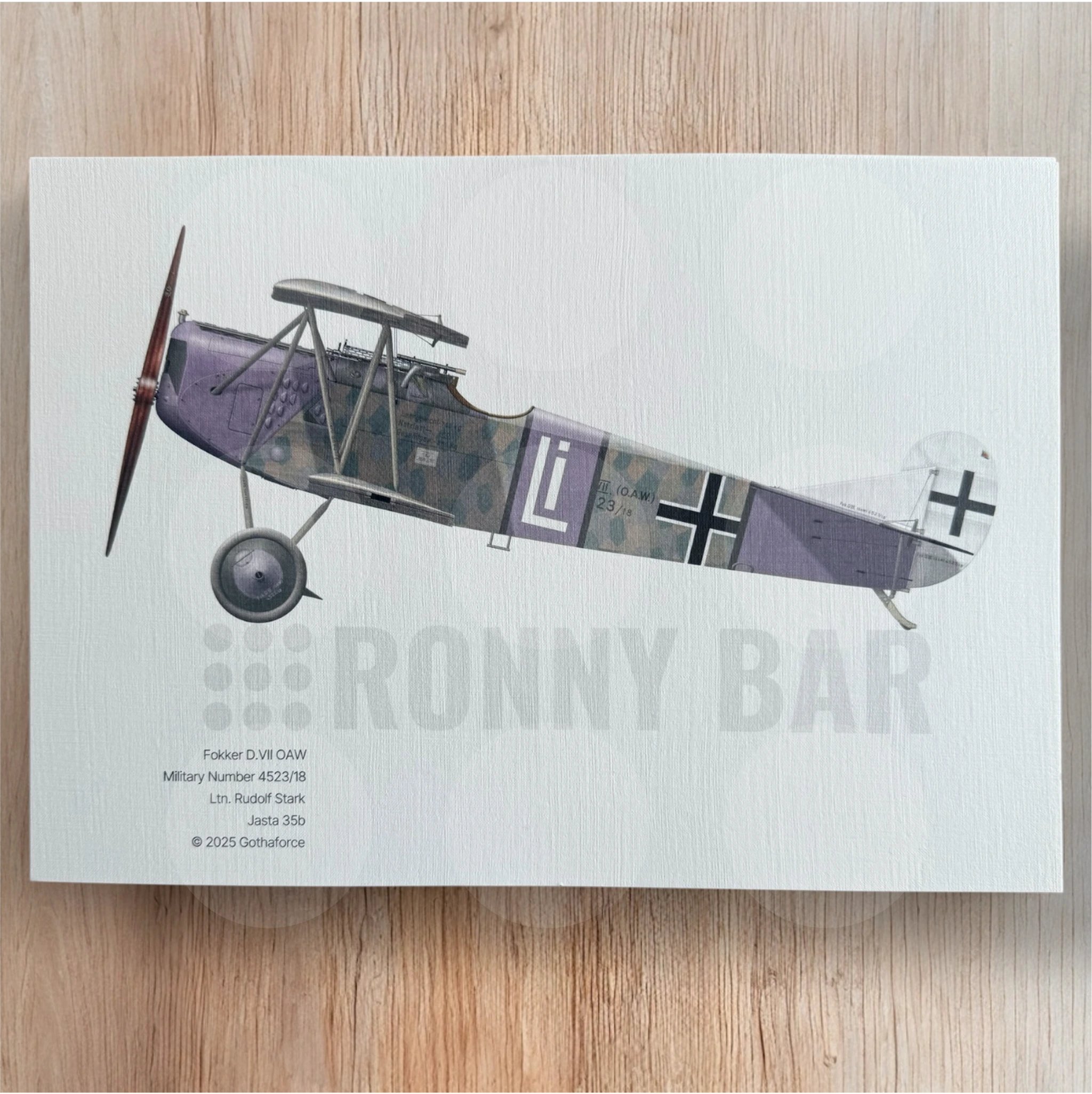 Gothaforce - A4 Print Fokker D.VII OAW Rudolf Stark - GFAPA4P00104
