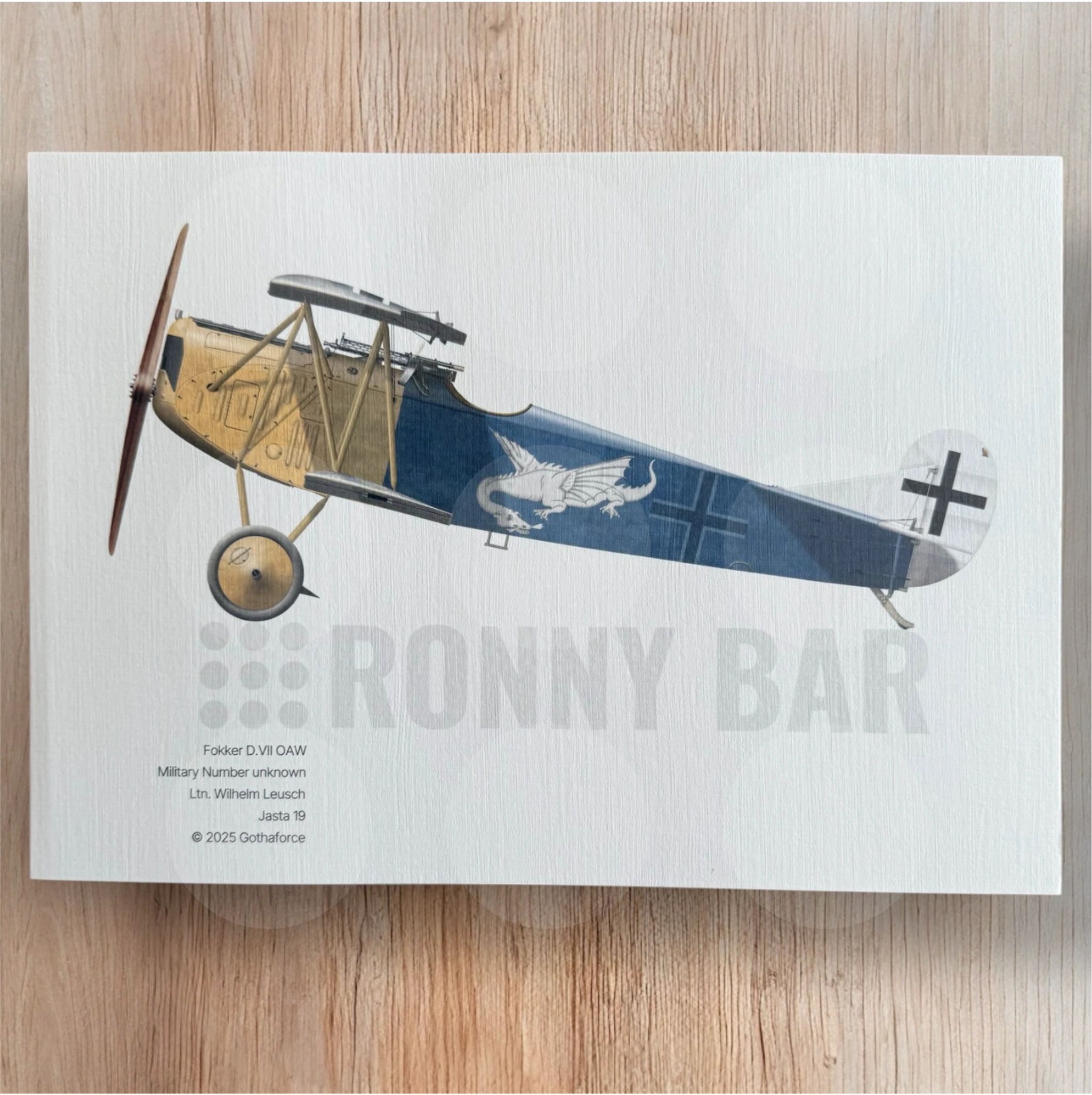 Gothaforce - A4 Print Fokker D.VII OAW Wilhelm Leusch - GFAPA4P00108
