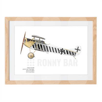 Gothaforce - A4 Print Fokker D.VII OAW Franz Mayer - GFAPA4P00107