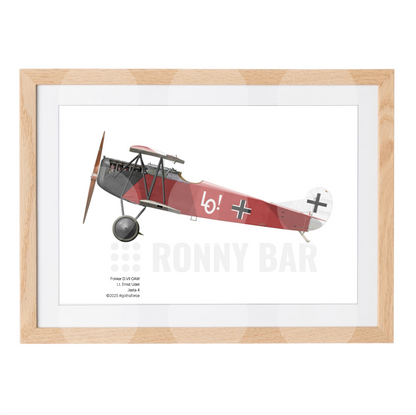 Gothaforce - A4 Print Fokker D.VII OAW Ernst Udet - GFAPA4P00102