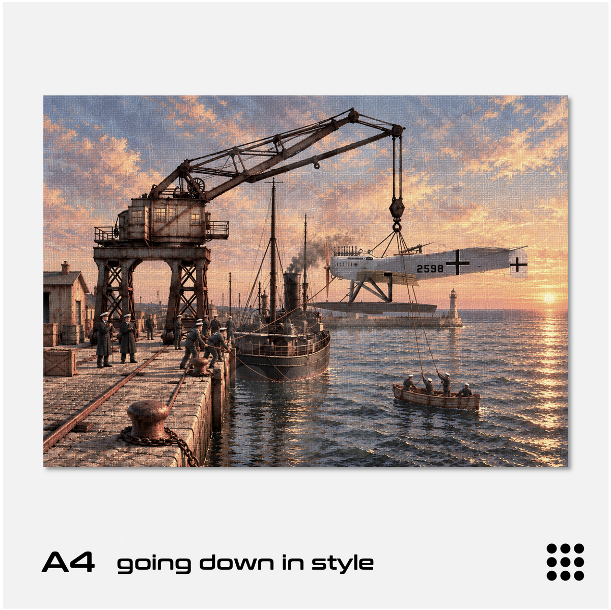 Gothaforce - A4 Art - G-File Going Down In Style - GFAPA4B00108 - Gothaforce