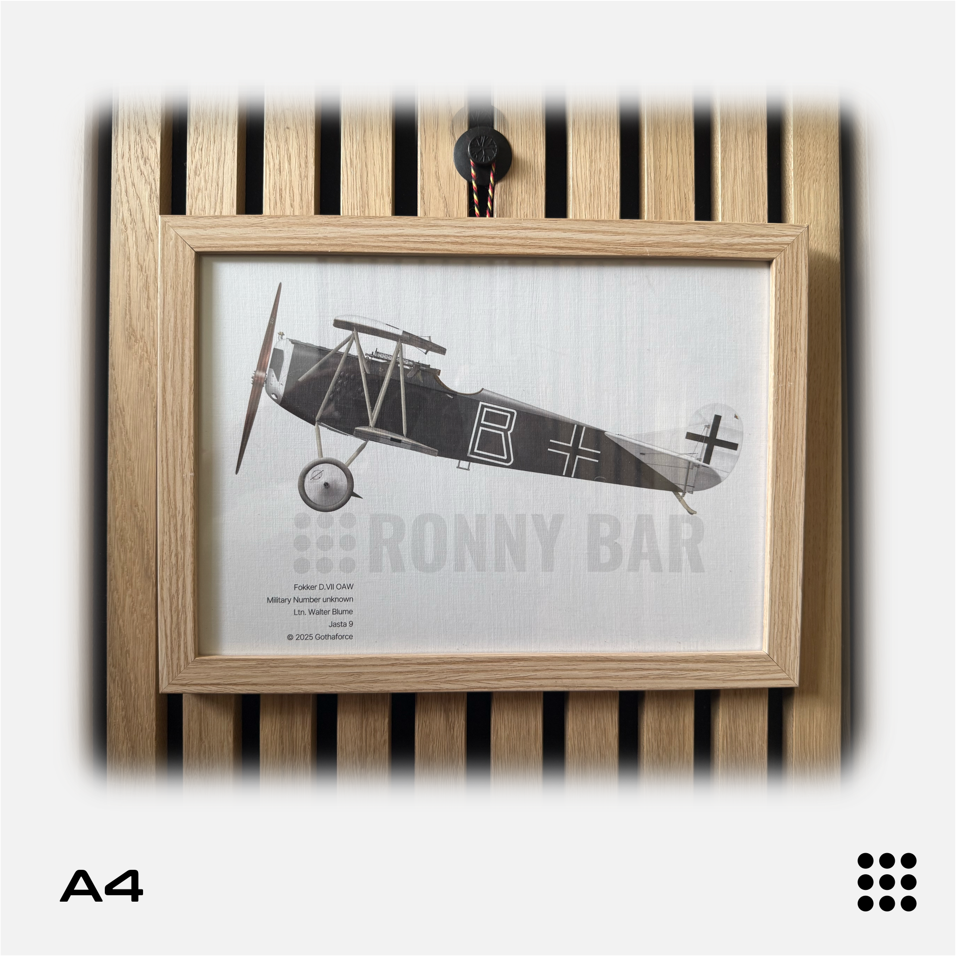 Gothaforce - A4 Aviation Profile Fokker DVII OAW Walter Blume - GFAPA4P00105 - Gothaforce
