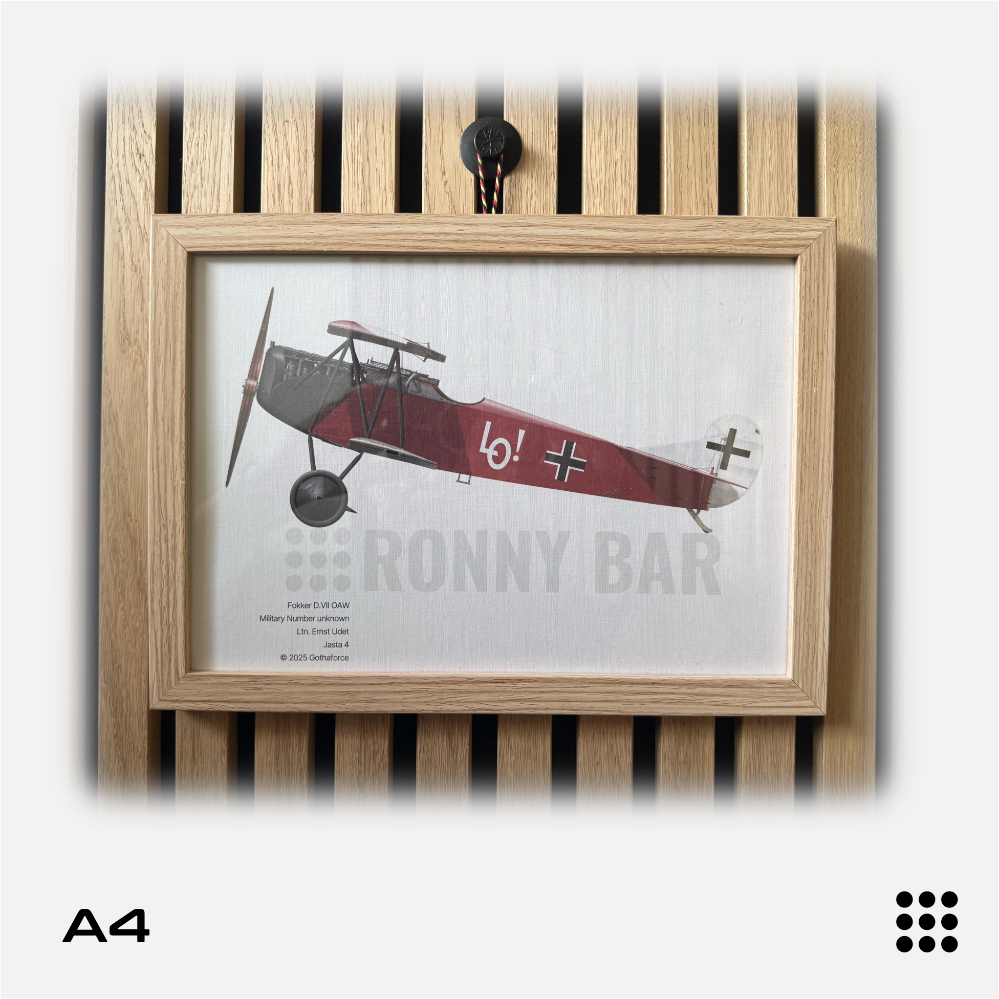 Gothaforce - A4 Aviation Profile Fokker DVII OAW Ernst Udet - GFAPA4P00102 - Gothaforce