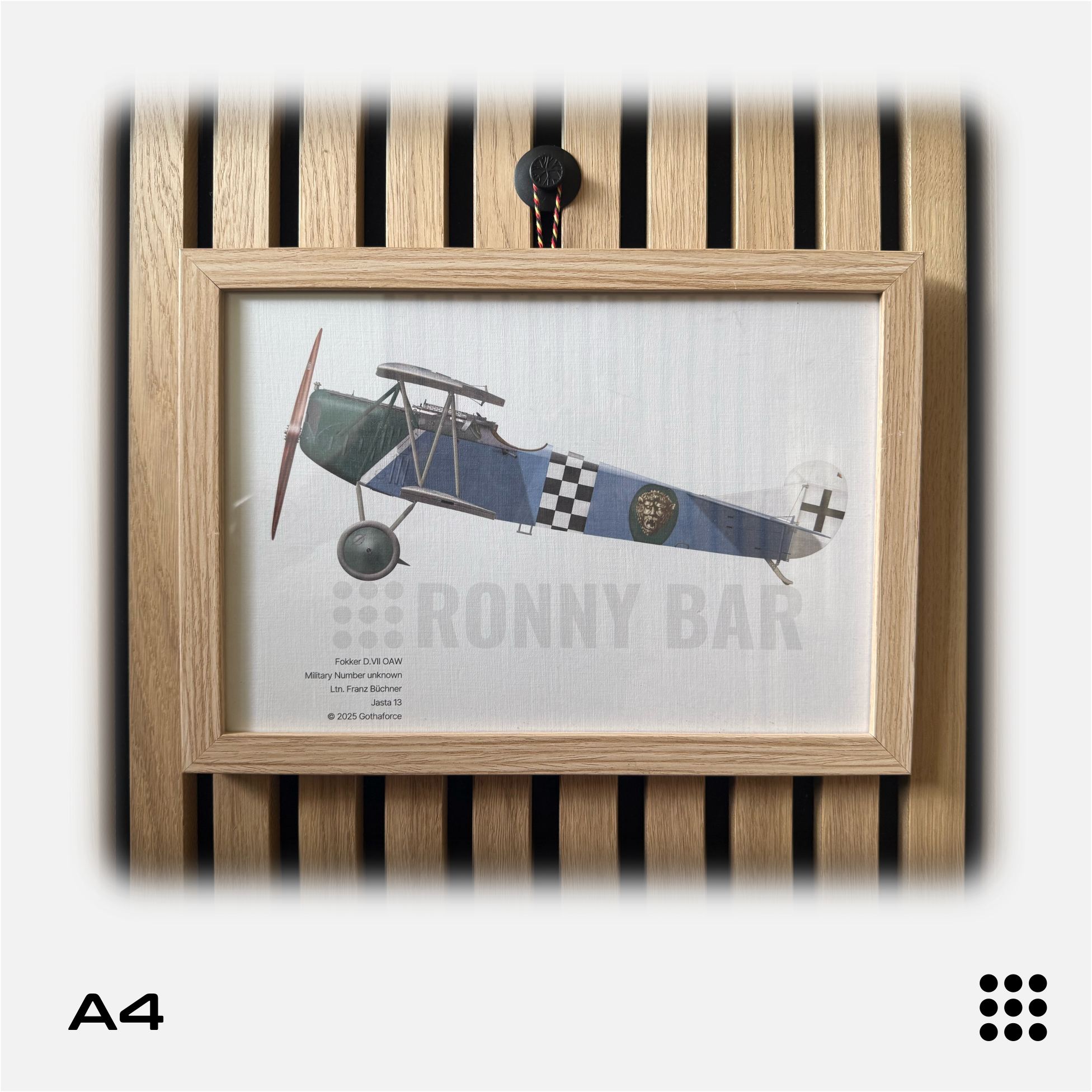 Gothaforce - A4 Aviation Profile Fokker DVII OAW Franz Büchner - GFAPA4P00103 - Gothaforce