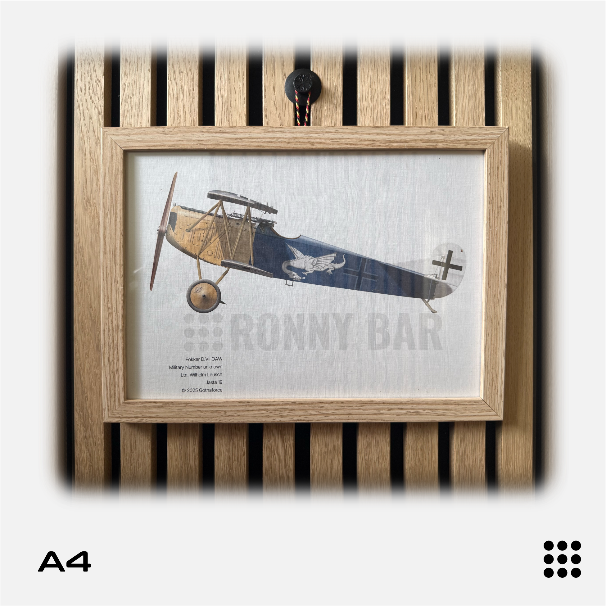 Gothaforce - A4 Aviation Profile Fokker DVII OAW Wilhelm Leusch - GFAPA4P00108 - Gothaforce