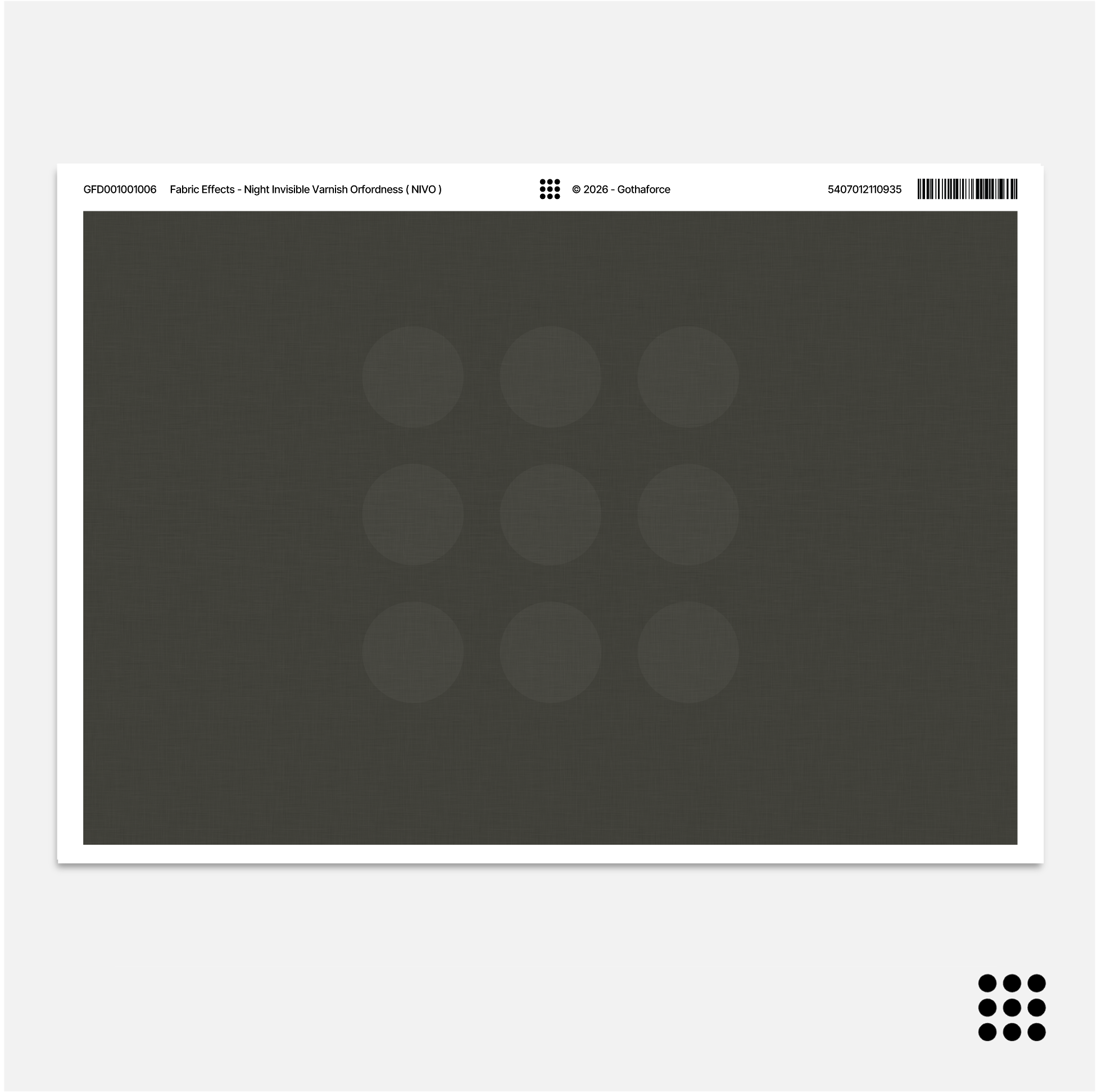 Fabric FX - Night Invisible Varnish Orfordness ( NIVO )