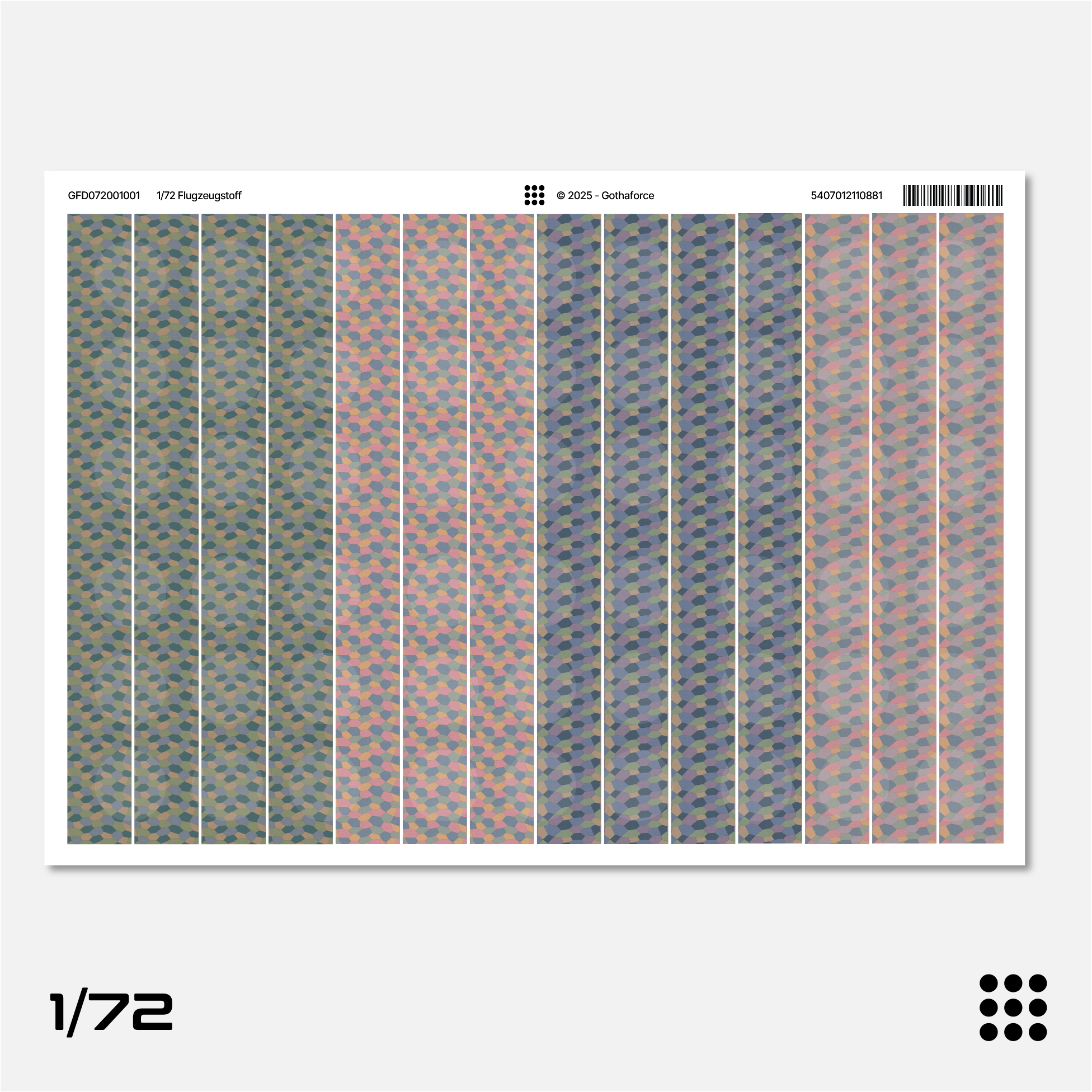 Gothaforce - Flugzeugstoff (4 & 5 Colour Lozenge) - 1/72 scale - GFD072000001