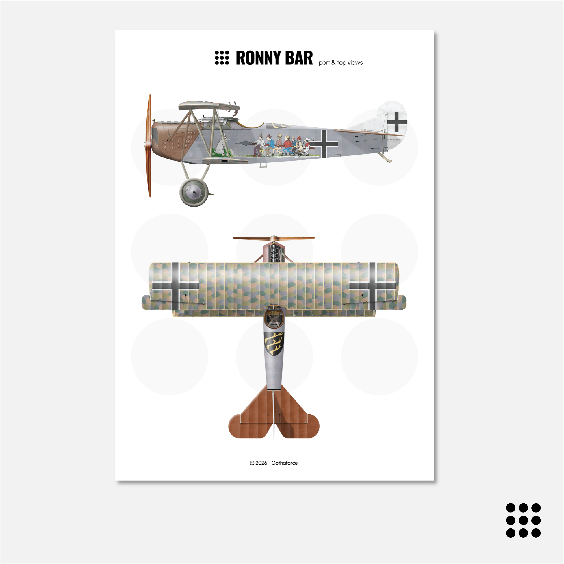 HWS #009 - Fokker D.VII OAW Sieben Schwaben
