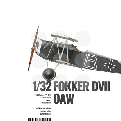 Gothaforce - Fokker D.VII OAW 3.0 Walter Blume - Premium Edition - 1/32 scale - GFK032P00105