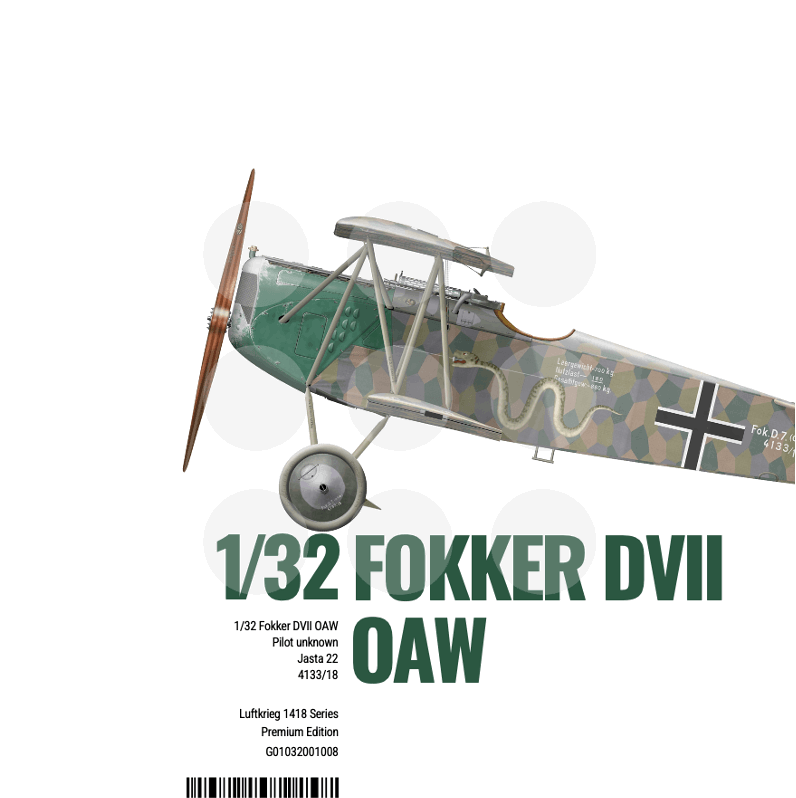 Gothaforce - Fokker DVII OAW - 4133/18 - Premium Edition - 1/32 scale - GFK032P00106