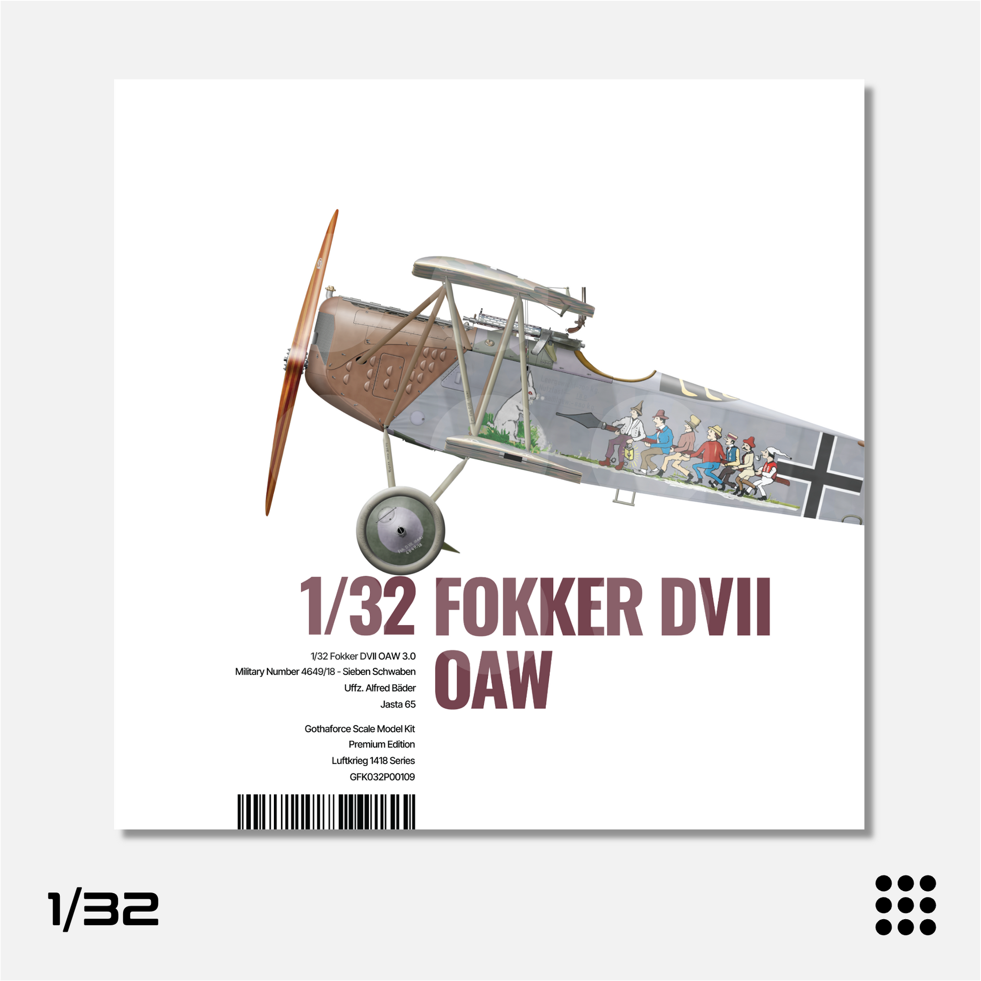 Gothaforce 1/32 Fokker DVII OAW 3.0 Sieben Schwaben Premium Edition